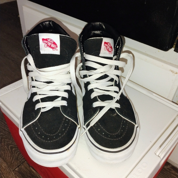 Customs Checkerboard Roses Sk8-Hi Size 7 - Picture 1 of 9